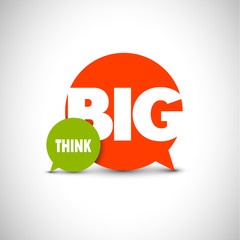 Inspirational motivating quote - think big