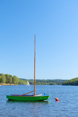 Wall Mural - Sailboat in lake