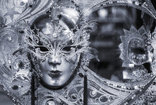 Black And White Venetian Mask