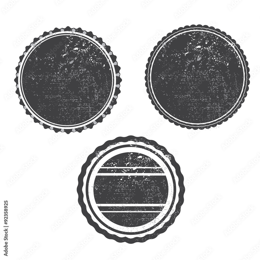 grunge stamp black templeta vector with textures - obrazy, fototapety, plakaty 