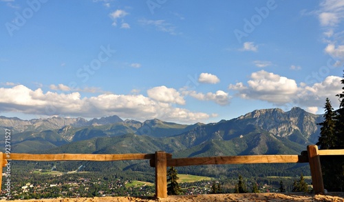 Fototapeta na szkło Zakopane, widok z Gubałówki
