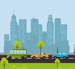 Poster - Urban transport and vehicles 