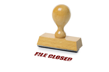 File Closed Rubber Stamp