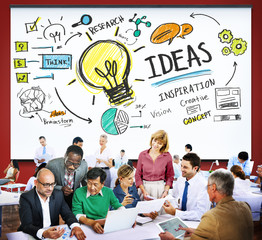 Poster - Ideas Innovation Creativity Knowledge Inspiration Vision Concept