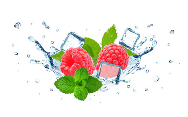 Poster - raspberry splash