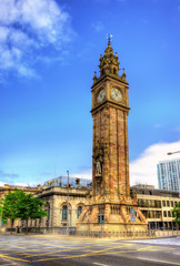 Sticker - Albert Memorial Clock in Belfast - Northern Ireland