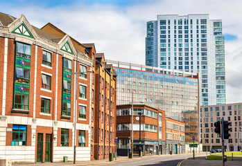 Poster - Buildings in the city centre of Belfast - Northern Ireland