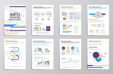 Wall Mural - infographics elements for corporate brochures