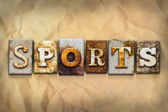 Sports Concept Rusted Metal Type