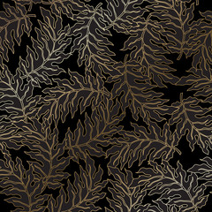 Aufkleber - Abstract vintage seamless damask pattern