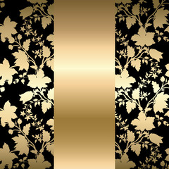 Aufkleber - Abstract vintage seamless damask pattern
