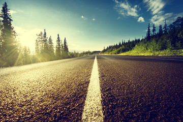 road in mountains