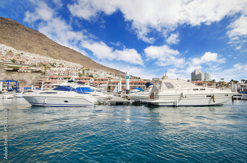 Fotografía Los Gigantes yatch marina in Tenerife, Canary islands, Spain.