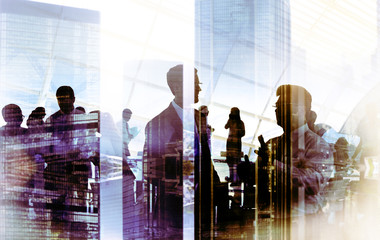 Poster - Business People Meeting Discussion Corporate Team Concept