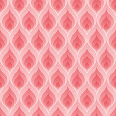 Wall Mural - Pink flame pattern