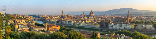 Naklejka na szafę Florence city skyline panorama - Florence - Italy