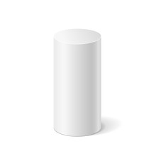 White 3D Cylinder 