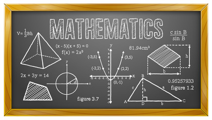 mathematics, algebra, geometry, trigonometry, blackboard