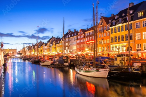 Nyhavn in Copenhagen, Denmark Wallpaper Mural