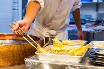 Wall Mural - Cooking of tempura