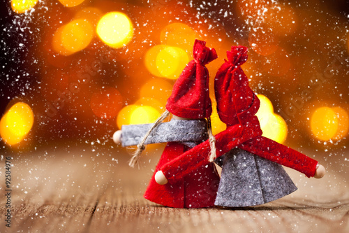 Obraz Dibond Weihnachtskarte