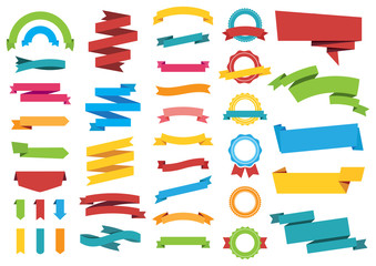 Wall Mural - labels stickers banners tags banners