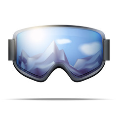 Wall Mural - Classic snowboarding goggles with big glass