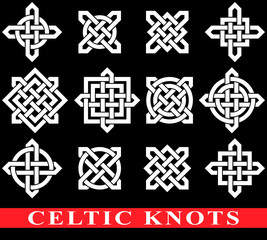 Wall Mural - Celtic knots collection for your logo, design or project (vector illustration)