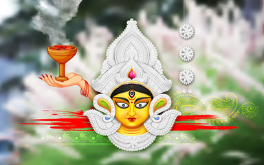 Poster - Happy Durga Puja background