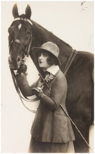 Portrait Of Woman With Horse.