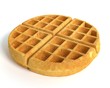 3d illustration of a waffle