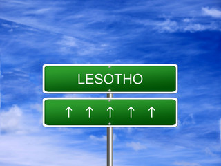 Lesotho welcome travel landmark landscape map tourism immigration refugees migrant business.