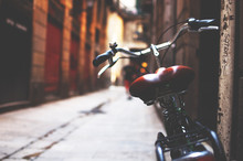  Bike In The Streets Of Barcelona