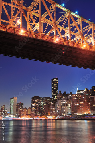 Naklejka na szafę Queensboro Bridge and Manhattan