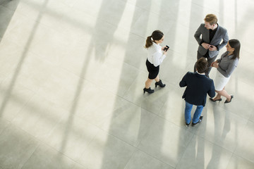 Wall Mural - People at the hall in office building