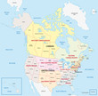 © lesniewski - united states and canada regional map