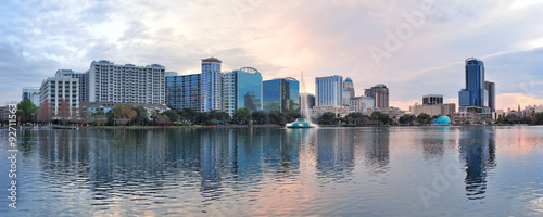 Naklejka na szybę Orlando panorama