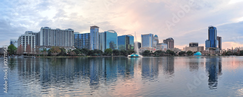 Naklejka - mata magnetyczna na lodówkę Orlando panorama