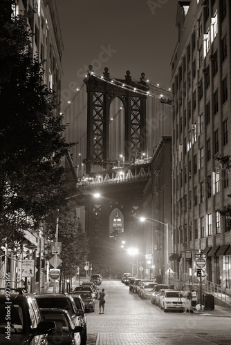 Naklejka na szybę Manhattan Bridge