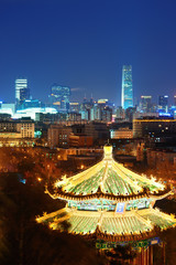 Fototapete - Beijing at night