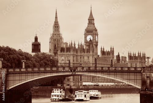 westminster-w-londynie-retro-fotografia