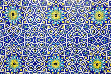 Traditional Moroccan tile pattern background