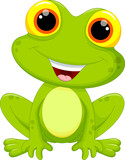 Fototapeta  - Cute frog cartoon