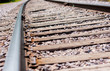 Close up of Railroad track