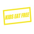 © fordzolo - kids eat free yellow stamp text on white
