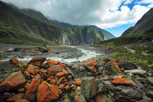 Land Scape Of Fox Glacier In South Island New Zealand Important