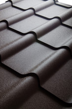 Close Up Of Metal Roof Tile