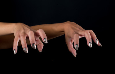 Wall Mural - halloween nail art