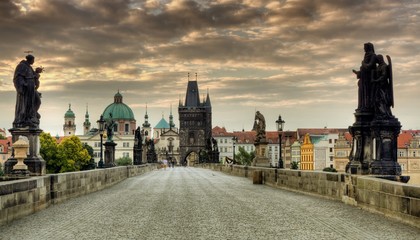 Wall Mural - Charles Bridge in Prague, Czech Republic