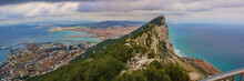 Amazing Vista From The Top Of The Rock Of Gibraltar